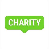 Charity and Generosity Green Vector Callout Banner with Reminder to Give During Ramadan