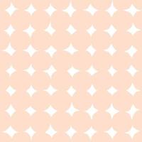 Abstract vector pattern with big cutout circles. Seamless texture with dots and stars. Modern background in retro style