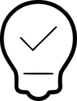 Idea solution icon symbol vector image. Illustration of the creative innovation concept design. EPS 10