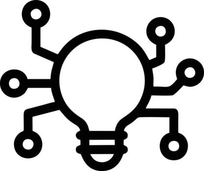 Idea solution icon symbol vector image. Illustration of the creative innovation concept design. EPS 10