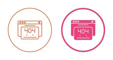 404 Error Vector Icon