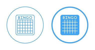 icono de vector de bingo