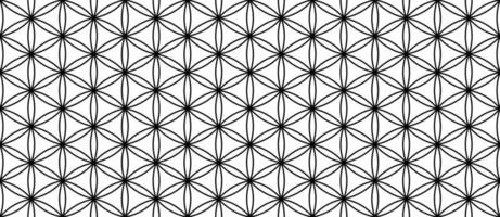 outline flower of life seamless pattern vector