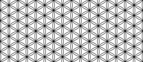 outline flower of life seamless pattern vector