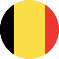 Belgio bandiera il giro forma png