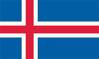 Iceland flag PNG
