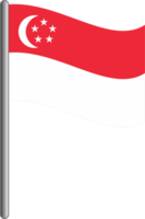 vlag van singapore png