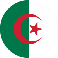 Algerien Flagge runden gestalten png