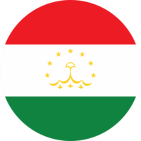 Tajikistan flag round shape PNG