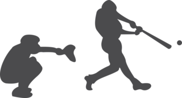 Baseball player  silhouette team png