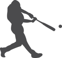 base-ball joueur silhouette png