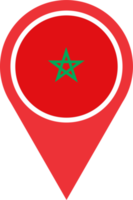 Morocco flag pin map location png