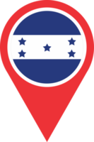 Honduras bandeira PIN mapa localização png