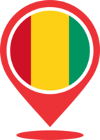 Mali flag pin map location PNG