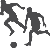 Football player team silhouette PNG
