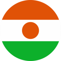 Niger vlag ronde vorm PNG