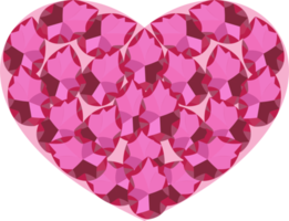 rosado piedra preciosa corazón forma png