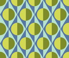 Seamless abstract Vintage background in sixties style. Geometric pattern. Vector illustration