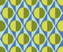 Seamless abstract Vintage background in sixties style. Geometric pattern. Vector illustration