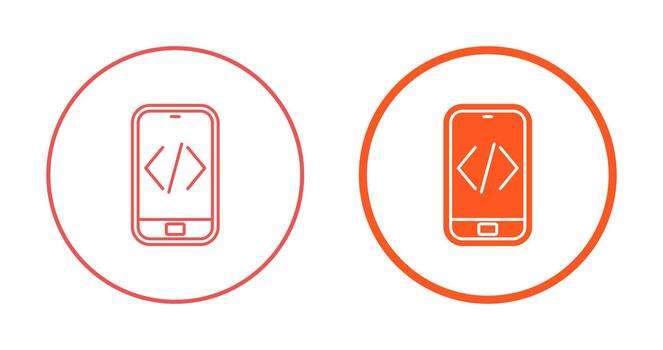 icono de vector de codificación