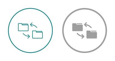 icono de vector de transferencia de archivos