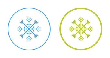 icono de vector de copo de nieve