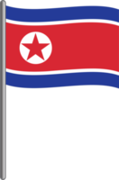 norr korea flagga png