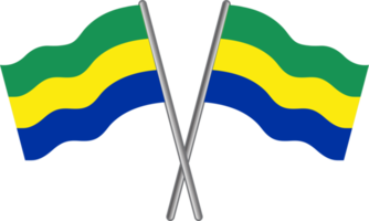 Gabon flag PNG