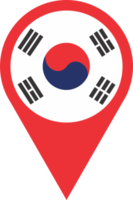 South korea pin map location PNG