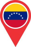 Venezuela vlag pin kaart plaats PNG