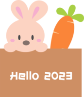 Rabbit year new year icon PNG