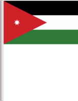 Jordanien-Flagge png