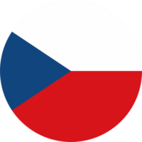 Tsjechisch republiek vlag ronde vorm PNG