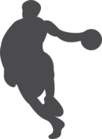 The man basketball player silhouette PNG