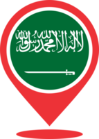 saoudien Saoudite drapeau épingle carte emplacement png