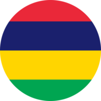 Mauritius Flagge runden gestalten png