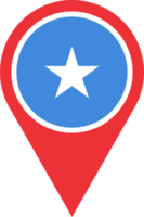 Somalia flag pin map location PNG