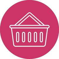 Shopping Basket Icon Style vector