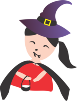 The witch girl cute PNG