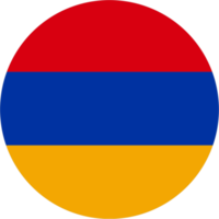 Arménie drapeau rond forme png