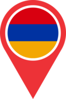 Armenia flag pin map location png