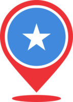 Somalia flag pin map location PNG