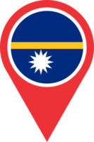 Nauru Flagge Stift Karte Ort png