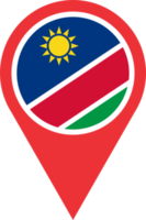 Namibia flag pin map location png