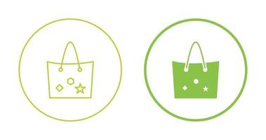 Bag with Tags Vector Icon