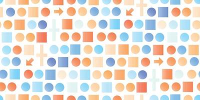 Circle bubble square gradient seamless pattern vector