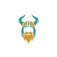 Viking helmet with horns on it vector