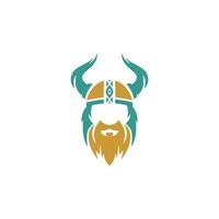 Viking helmet with horns on it vector