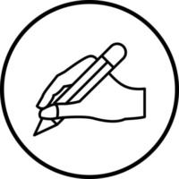 Hand Writing Vector Icon Style