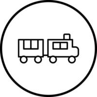 juguete tren vector icono estilo